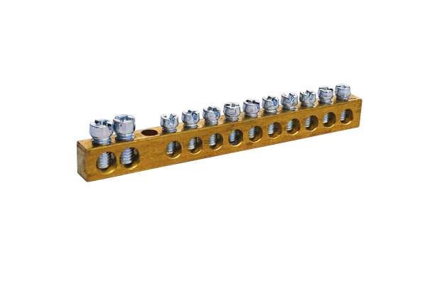 6.5X9mm² 2/13 15 DELİKLİ PANO TOPRAKLAMA KLEMENS, 80 Amper